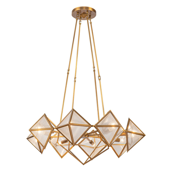 Люстра Quintiesse QN-CAIRO8-VBS-CR Alora Cairo Cairo 8 lt Chandelier Vintage Brass · Quintiesse · quintiesse-qn-cairo8-vbs-cr