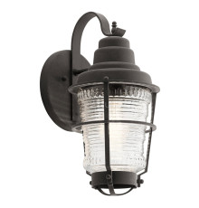 Бра Quintiesse QN-CHANCE-HARBOR-S Kichler Chance Harbor Chance Harbor 1 Light Small Wall Lantern Weathered Zinc
