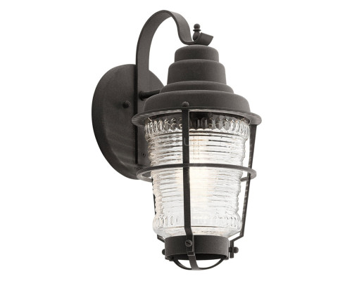 Бра Quintiesse QN-CHANCE-HARBOR-S Kichler Chance Harbor Chance Harbor 1 Light Small Wall Lantern Weathered Zinc