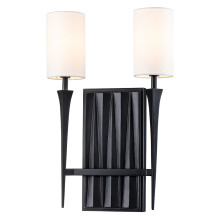 Бра Quintiesse QN-CREST-2WB-BLK Crest 2 lt Wall Light Matte Black · Quintiesse · quintiesse-qn-crest-2wb-blk