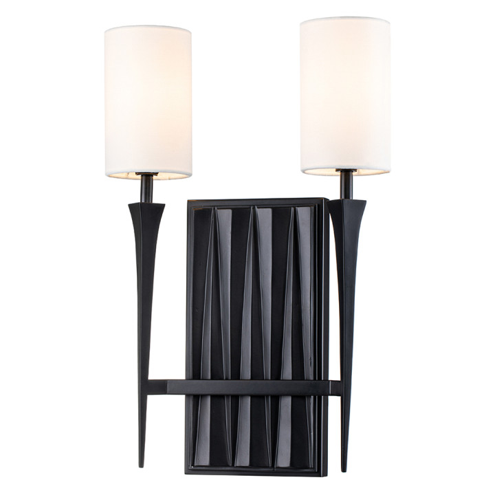 Бра Quintiesse QN-CREST-2WB-BLK Crest 2 lt Wall Light Matte Black · Quintiesse · quintiesse-qn-crest-2wb-blk
