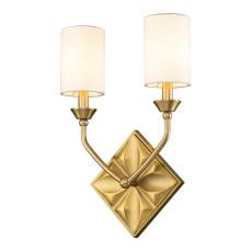 Бра Quintiesse QN-EPSILON-2WB-AB Epsilon 2 lt Wall Light Aged Brass
