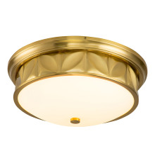 Люстра Quintiesse QN-EPSILON-F-M-AB-O Epsilon 3 lt Ceiling Flush Aged Brass