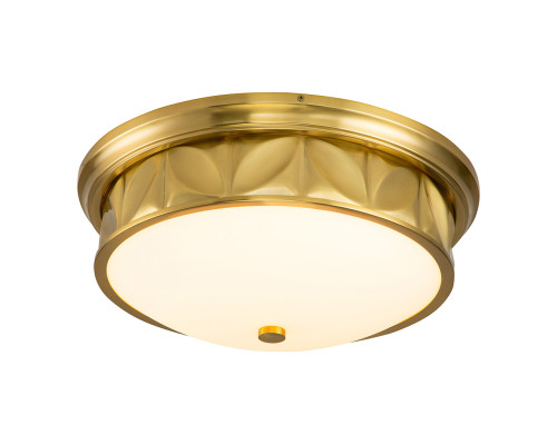 Люстра Quintiesse QN-EPSILON-F-M-AB-O Epsilon 3 lt Ceiling Flush Aged Brass