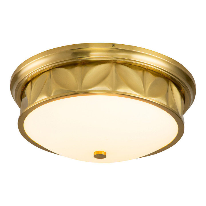 Люстра Quintiesse QN-EPSILON-F-M-AB-O Epsilon 3 lt Ceiling Flush Aged Brass · Quintiesse · quintiesse-qn-epsilon-f-m-ab-o