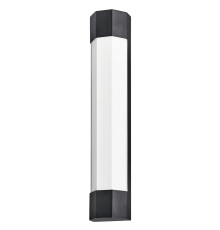 Підсвітка для дзеркала Quintiesse QN-FACET-LED3-BK-BATH Hinkley Facet Facet Large LED Wall Light Black, 22 Вт, 1850 лм, 3000К
