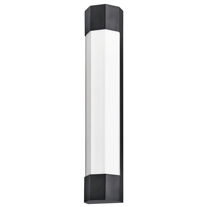 Підсвітка для дзеркала Quintiesse QN-FACET-LED3-BK-BATH Hinkley Facet Facet Large LED Wall Light Black, 22 Вт, 1850 лм, 3000К · Quintiesse · quintiesse-qn-facet-led3-bk-bath