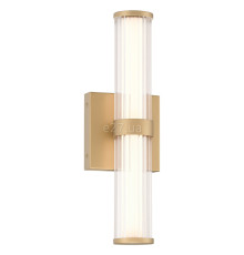 Бра Quintiesse QN-FAYTON-S-BG Eurofase Fayton Fayton Small LED Wall Light Matte Gold, 14 Вт, 985 лм, 3000К