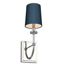 Бра Quintiesse QN-FELIXSTOWE1-B Feiss Felixstowe Felixstowe 1 Light Wall Light Polished Chrome, Breton Faux Silk Shade
