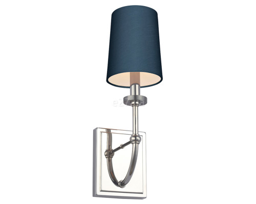 Бра Quintiesse QN-FELIXSTOWE1-B Feiss Felixstowe Felixstowe 1 Light Wall Light Polished Chrome, Breton Faux Silk Shade