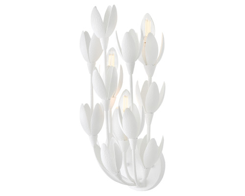 Бра Quintiesse QN-FLORA-3W-WHT Hinkley Flora Flora 3 lt Wall Light Textured Plaster