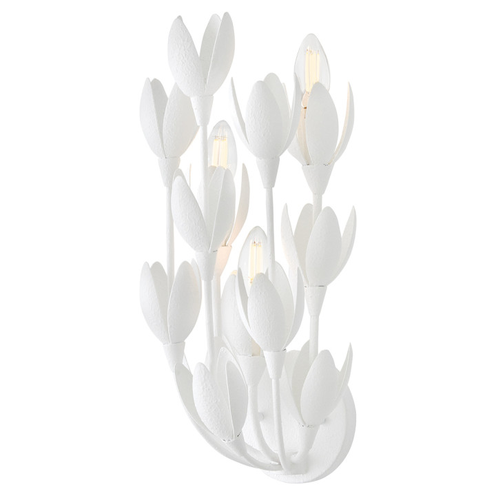 Бра Quintiesse QN-FLORA-3W-WHT Hinkley Flora Flora 3 lt Wall Light Textured Plaster · Quintiesse · quintiesse-qn-flora-3w-wht