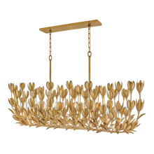 Люстра Quintiesse QN-FLORA10-GD Hinkley Flora Flora 10 lt Linear Chandelier Burnished Gold · Quintiesse · quintiesse-qn-flora10-gd