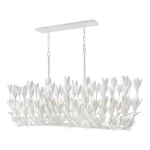Люстра Quintiesse QN-FLORA10-WHT Hinkley Flora Flora 10 lt Linear Chandelier Textured Plaster · Quintiesse · quintiesse-qn-flora10-wht