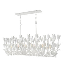 Люстра Quintiesse QN-FLORA10-WHT Hinkley Flora Flora 10 lt Linear Chandelier Textured Plaster