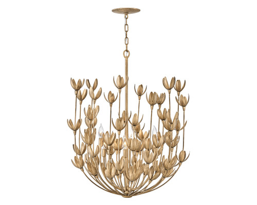 Люстра Quintiesse QN-FLORA6-GD Hinkley Flora Flora 6 lt Chandelier Burnished Gold