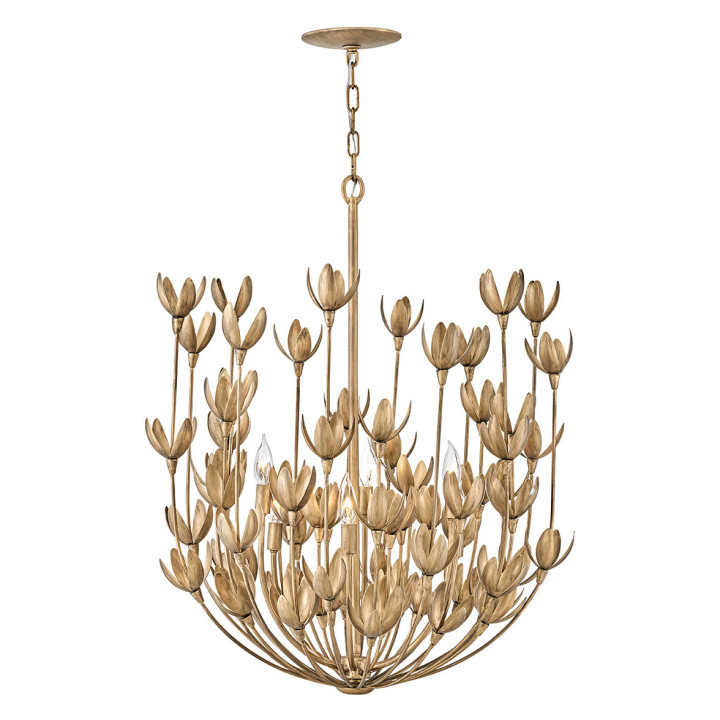 Люстра Quintiesse QN-FLORA6-GD Hinkley Flora Flora 6 lt Chandelier Burnished Gold · Quintiesse · quintiesse-qn-flora6-gd