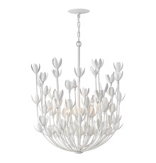 Люстра Quintiesse QN-FLORA6-WHT Hinkley Flora Flora 6 lt Chandelier Textured Plaster