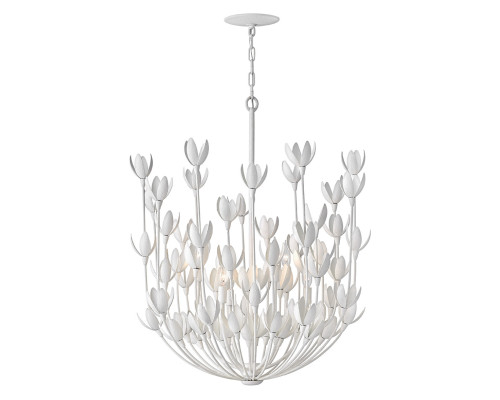 Люстра Quintiesse QN-FLORA6-WHT Hinkley Flora Flora 6 lt Chandelier Textured Plaster