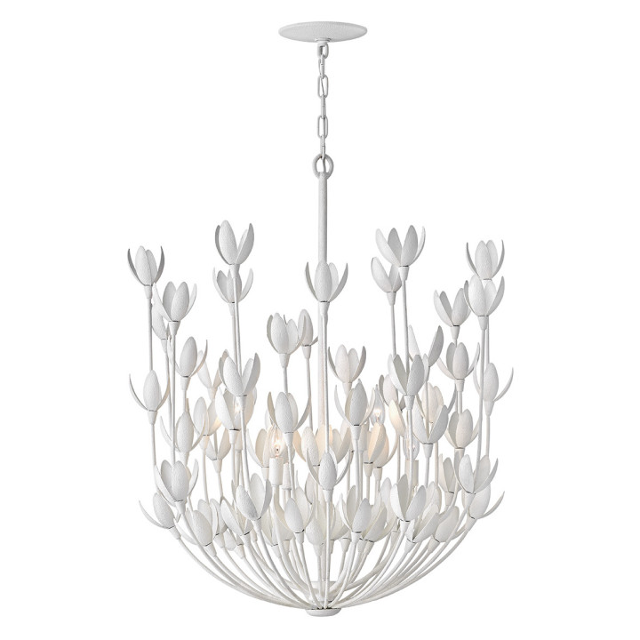 Люстра Quintiesse QN-FLORA6-WHT Hinkley Flora Flora 6 lt Chandelier Textured Plaster · Quintiesse · quintiesse-qn-flora6-wht