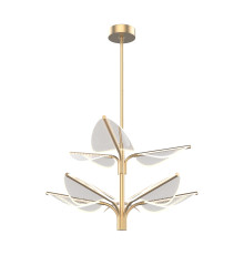 Люстра Quintiesse QN-FLORIANA-8P-L-NBR Alora Floriana Floriana 8 Leaf LED Chandelier Large Natural Brass, 62 Вт, 1818 лм, 3000К
