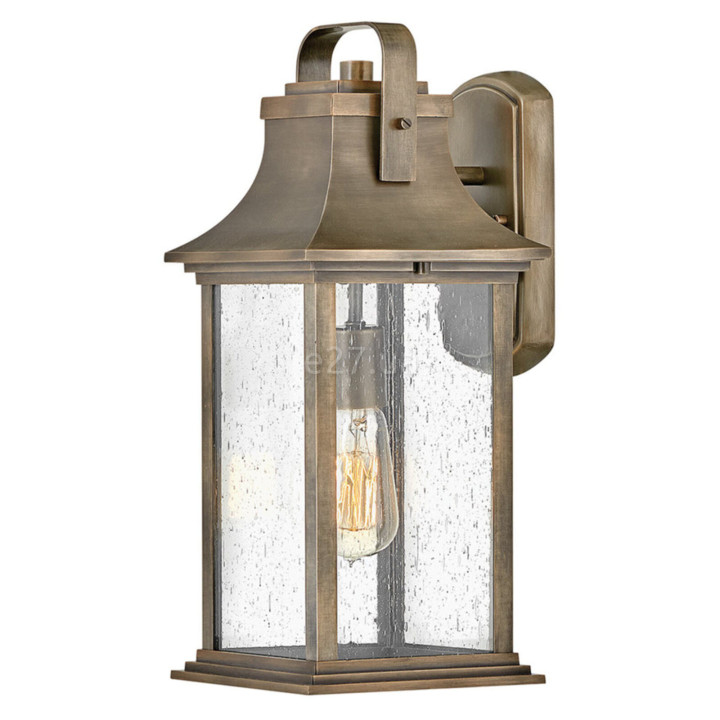 Бра Quintiesse QN-GRANT-M-BU Hinkley Grant Grant 1 Light Medium Wall Lantern Burnished Bronze · Quintiesse · quintiesse-qn-grant-m-bu