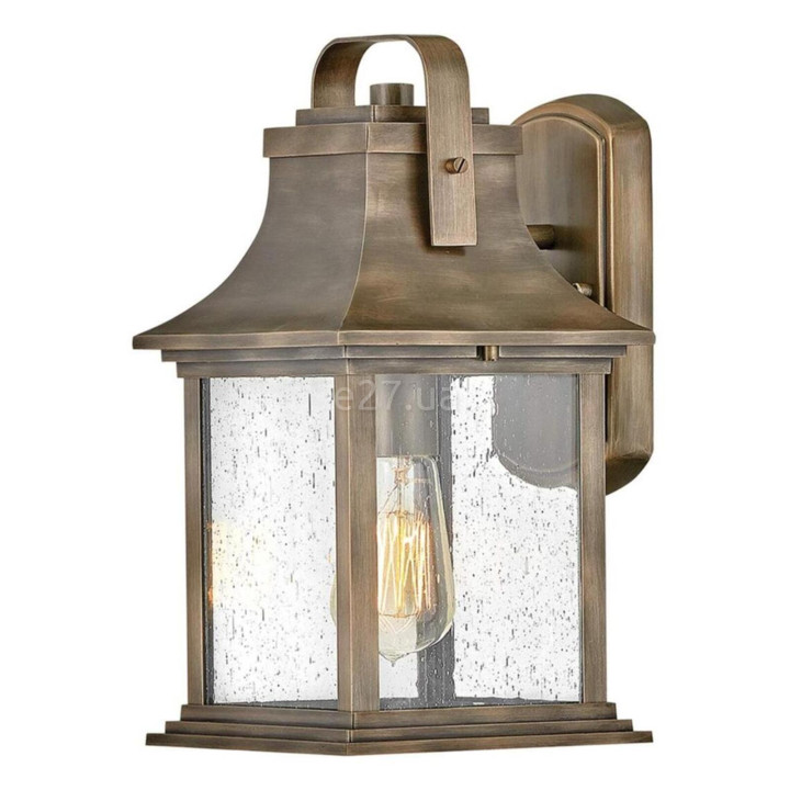 Бра Quintiesse QN-GRANT-S-BU Hinkley Grant Grant 1 Light Small Wall Lantern Burnished Bronze · Quintiesse · quintiesse-qn-grant-s-bu