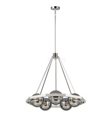 Люстра Quintiesse QN-HARPER5 Feiss Harper Harper 5 Light Chandelier Polished Nickel