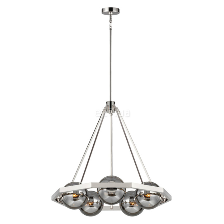 Люстра Quintiesse QN-HARPER5 Feiss Harper Harper 5 Light Chandelier Polished Nickel · Quintiesse · quintiesse-qn-harper5