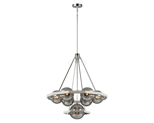 Люстра Quintiesse QN-HARPER7 Feiss Harper Harper 7 Light Chandelier Polished Nickel
