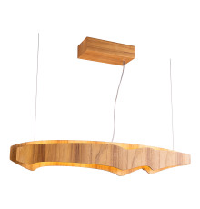 Люстра Quintiesse QN-HORIZON-LED-LP-100-TEAK Accord Horizon Horizon LED Linear 100cm Pendant Teak Veneer, 46 Вт, 2696 лм, 3000К