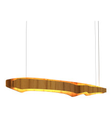 Люстра Quintiesse QN-HORIZON-LED-LP-140-TEAK Accord Horizon Horizon LED Linear 140cm Pendant Teak Veneer, 65 Вт, 3774 лм, 3000К