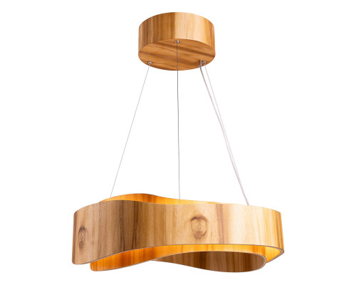 Люстра Quintiesse QN-HORIZON-RING-LED-60-TEAK Accord Horizon Horizon LED Large Ring Pendant Teak Veneer, 43 Вт, 1545 лм, 3000К