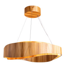 Люстра Quintiesse QN-HORIZON-RING-LED-80-TEAK Accord Horizon Horizon LED Medium Ring Pendant Teak Veneer, 58 Вт, 2058 лм, 3000К