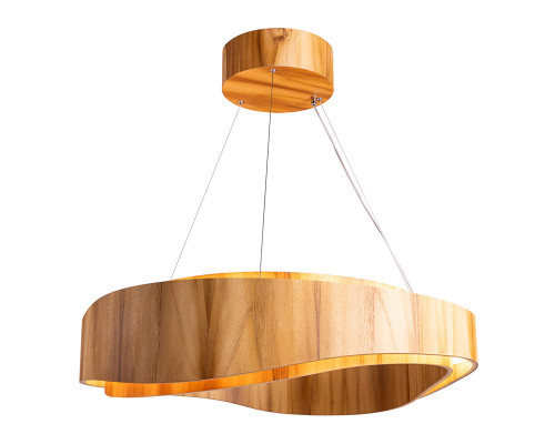 Люстра Quintiesse QN-HORIZON-RING-LED-80-TEAK Accord Horizon Horizon LED Medium Ring Pendant Teak Veneer, 58 Вт, 2058 лм, 3000К