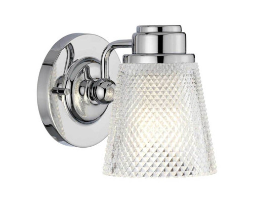 Бра Quintiesse QN-HUDSON1-BATH Hudson 1 Light Wall Light Polished Chrome