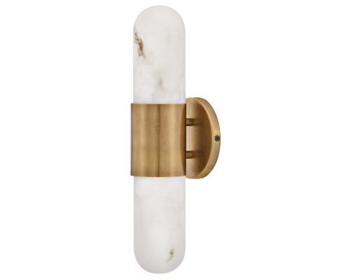 Бра Quintiesse QN-IBIZA-M-HB Hinkley Ibiza Ibiza Medium LED Wall Light Heritage Brass, 21.5 Вт, 1530 лм, 3000К