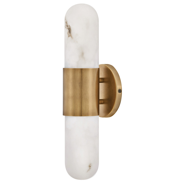 Бра Quintiesse QN-IBIZA-M-HB Hinkley Ibiza Ibiza Medium LED Wall Light Heritage Brass, 21.5 Вт, 1530 лм, 3000К · Quintiesse · quintiesse-qn-ibiza-m-hb