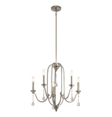Люстра Quintiesse QN-KARLEE5 Kichler Karlee Karlee 5 Light Chandelier Classic Pewter