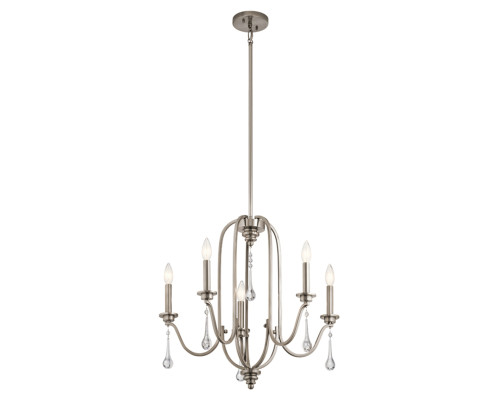 Люстра Quintiesse QN-KARLEE5 Kichler Karlee Karlee 5 Light Chandelier Classic Pewter