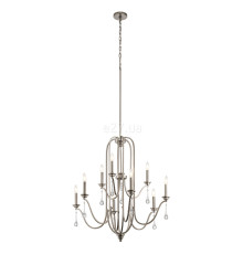 Люстра Quintiesse QN-KARLEE9 Kichler Karlee Karlee 9 Light Chandelier Classic Pewter