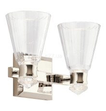 Бра Quintiesse QN-KAYVA2-PN Kichler Kayva Kayva LED 2 Arm Dual-lit Wall Light Polished Nickel, 12 Вт, 1250 лм, 3000К