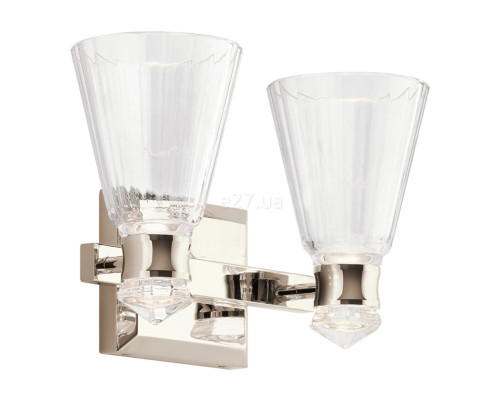 Бра Quintiesse QN-KAYVA2-PN Kichler Kayva Kayva LED 2 Arm Dual-lit Wall Light Polished Nickel, 12 Вт, 1250 лм, 3000К
