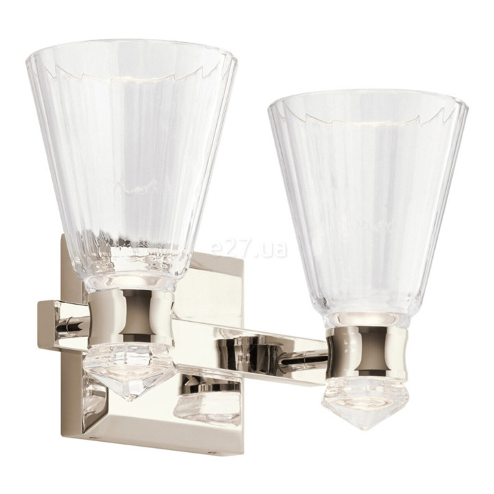 Бра Quintiesse QN-KAYVA2-PN Kichler Kayva Kayva LED 2 Arm Dual-lit Wall Light Polished Nickel, 12 Вт, 1250 лм, 3000К · Quintiesse · quintiesse-qn-kayva2-pn