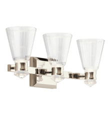 Бра Quintiesse QN-KAYVA3-PN Kichler Kayva Kayva LED 3 Arm Dual-lit Wall Light Polished Nickel, 18 Вт, 1440 лм, 3000К