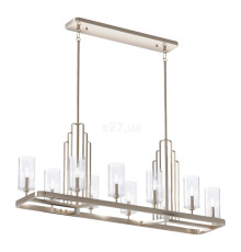 Люстра Quintiesse QN-KIMROSE10-PN Kichler Kimrose Kimrose 10 Light Linear Chandelier Polished Nickel
