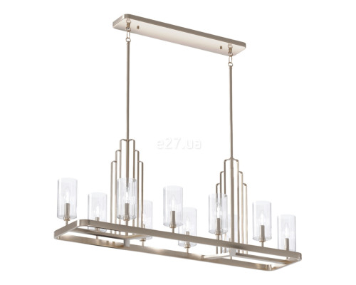 Люстра Quintiesse QN-KIMROSE10-PN Kichler Kimrose Kimrose 10 Light Linear Chandelier Polished Nickel