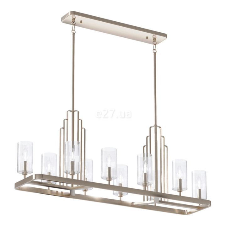 Люстра Quintiesse QN-KIMROSE10-PN Kichler Kimrose Kimrose 10 Light Linear Chandelier Polished Nickel · Quintiesse · quintiesse-qn-kimrose10-pn
