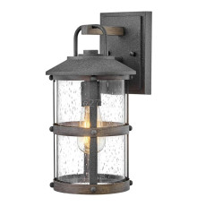 Бра Quintiesse QN-LAKEHOUSE2-S-DZ Hinkley Lakehouse Lakehouse 1 Light Small Wall Lantern Aged Zinc with Driftwood Grey