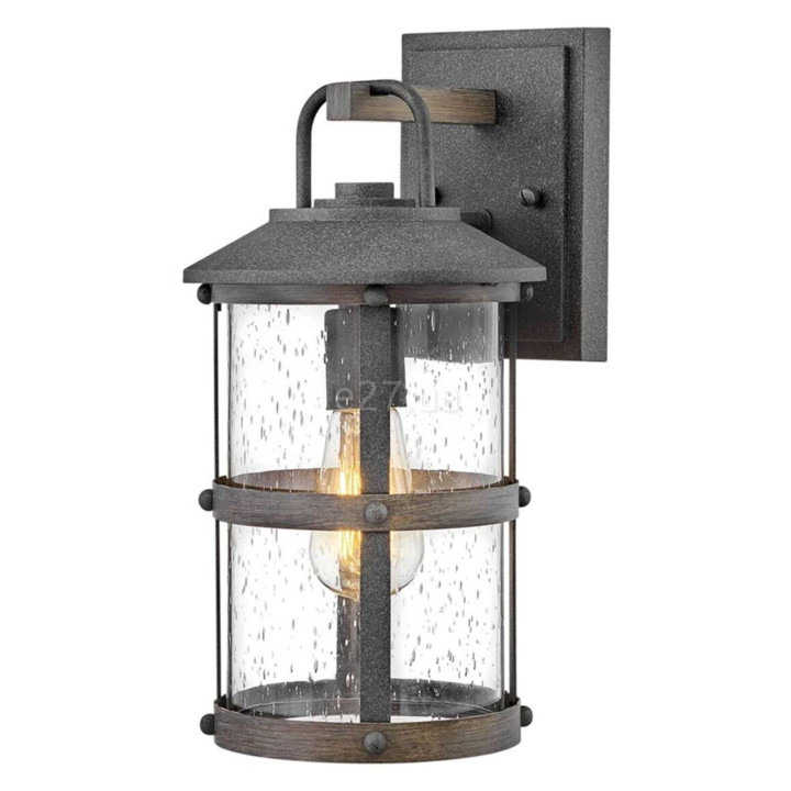 Бра Quintiesse QN-LAKEHOUSE2-S-DZ Hinkley Lakehouse Lakehouse 1 Light Small Wall Lantern Aged Zinc with Driftwood Grey · Quintiesse · quintiesse-qn-lakehouse2-s-dz